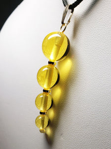 Yellow - Golden Andara Crystal with Gold Pendant (1 x 8-14mm)