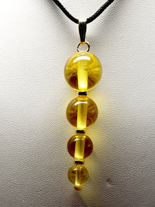 Yellow - Golden Andara Crystal with Gold Pendant (1 x 8-14mm)