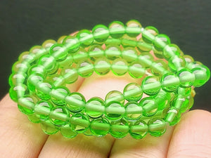 Green Andara Crystal Necklace 5mm 17.75inch