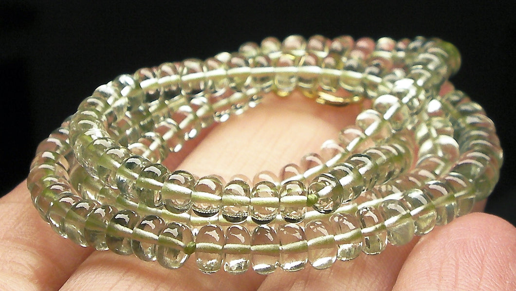 Aquamarine - Green  EO+ 3.2-5mm 16inch