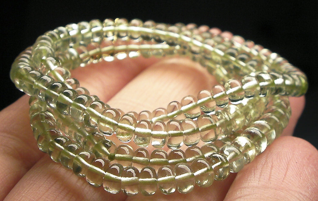 Aquamarine - Green  EO++ 3.5-4.5mm 18.75inch