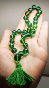 Andara Crystal Mala / Prayer Beads - Greens