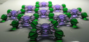 Green Violet Healing Flame Mini Mat Andara Crystal Specialized Healing Tool