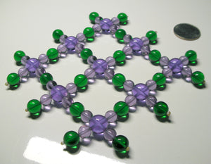 Green Violet Healing Flame Mini Mat Andara Crystal Specialized Healing Tool