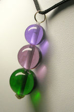 Load image into Gallery viewer, Green Violet Healing Flame Andara Crystal Simple Wear Pendant