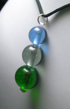Load image into Gallery viewer, Green Violet Healing Flame Andara Crystal Simple Wear Pendant