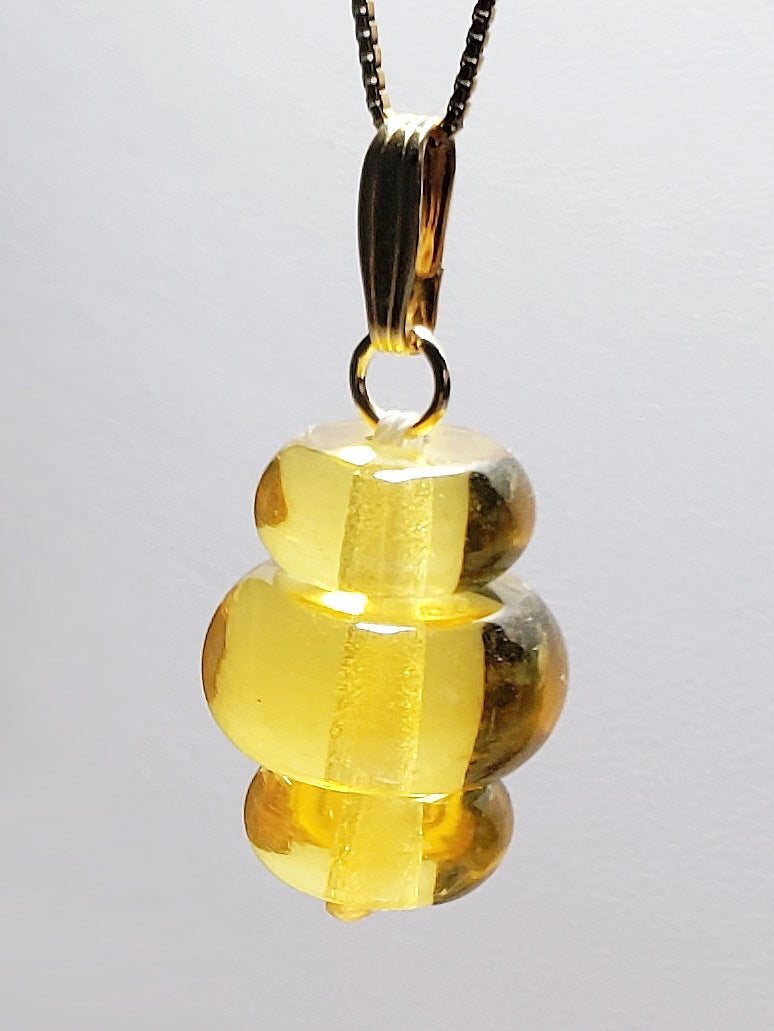 Yellow - Golden Andara Crystal Pendant