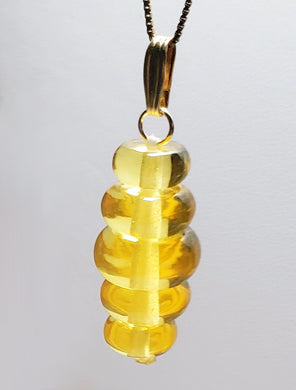 Yellow - Golden Andara Crystal Pendant