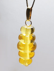 Yellow - Golden Andara Crystal Pendant