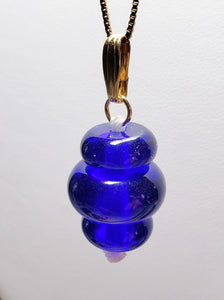 Indigo/ Tanzanite Fire Andara Crystal Pendant