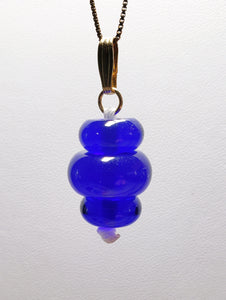 Indigo/ Tanzanite Fire Andara Crystal Pendant