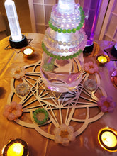 Load image into Gallery viewer, Opalescent - Pink Andara Crystal JUMBO Healing/Meditation Ring