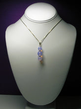 Load image into Gallery viewer, Opalesence Lavender Andara Crystal with Gold Pendant (2 x 10mm &amp; 1 x 12mm)