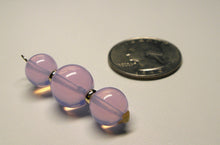 Load image into Gallery viewer, Opalesence Lavender Andara Crystal with Gold Pendant (2 x 10mm &amp; 1 x 12mm)