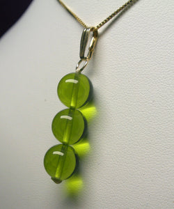 Green Light Andara Crystal Pendant (3 x 10mm)