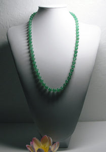 Light Green Aventurine EO+ 8+mm 24.5inch - Tools4transformation
