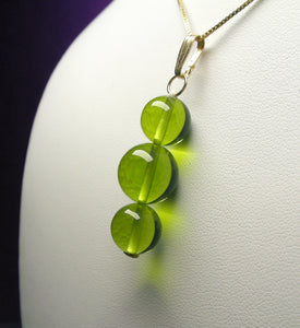 Green Light Andara Crystal Pendant (2 x 10mm & 1 x 12mm)
