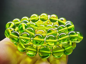 Green - Light Andara Crystal Necklace 10mm 24inch