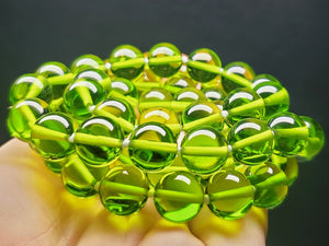 Green - Light Andara Crystal Necklace 10mm 24inch