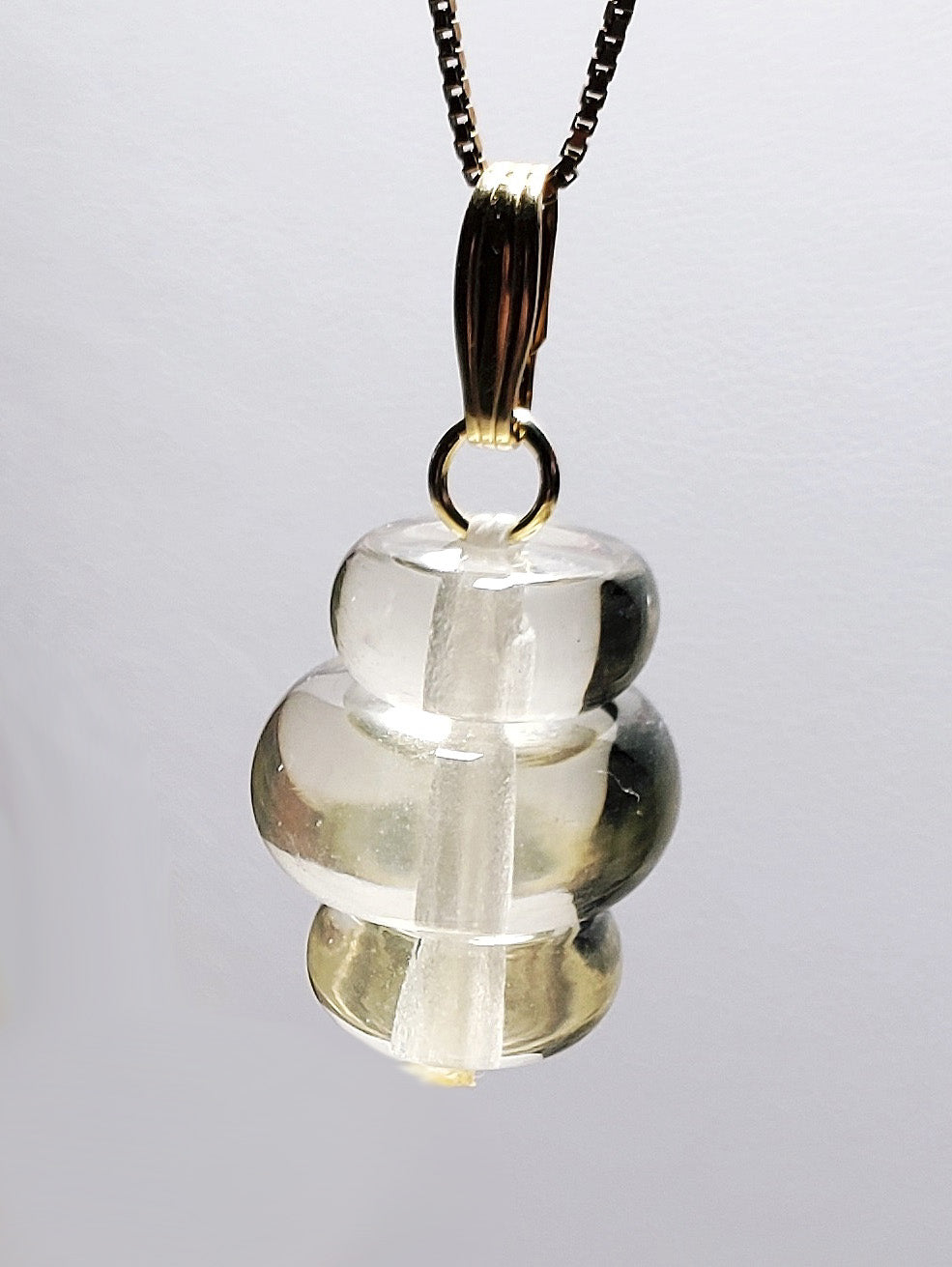 Gold - Light Andara Crystal Pendant