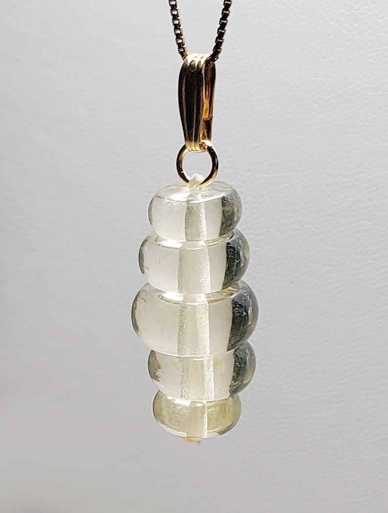 Gold - Light Andara Crystal Pendant