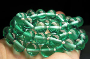 Teal - Light Andara Crystal Necklace 10mm 25.5inch