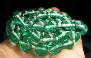 Teal - Light Andara Crystal Necklace 10mm 26.5inch