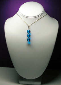 Blue (Bright Medium) Andara Crystal with Gold Pendant - Tools4transformation