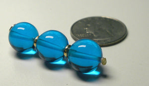 Blue (Bright Medium) Andara Crystal with Gold Pendant - Tools4transformation