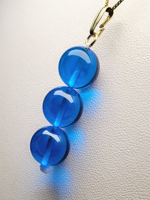 Blue - Medium Bright Andara Crystal Pendant (3 x 12mm)