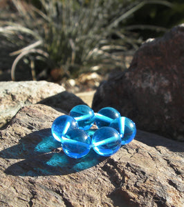 Blue (Bright Medium) Andara Crystal Therapy/Meditation Ring - Tools4transformation