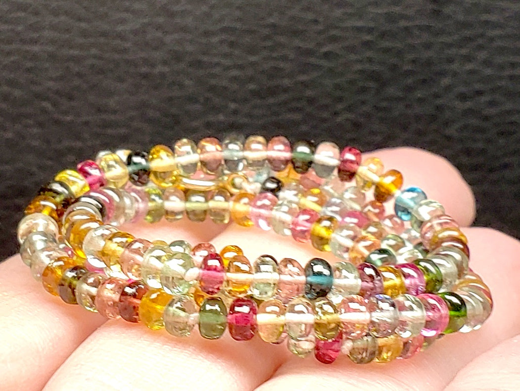 Multi Tourmaline EO+ 3.5-4mm 16inch