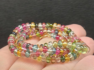 Multi Tourmaline EO+ 3.2-4.5mm 16.5inch