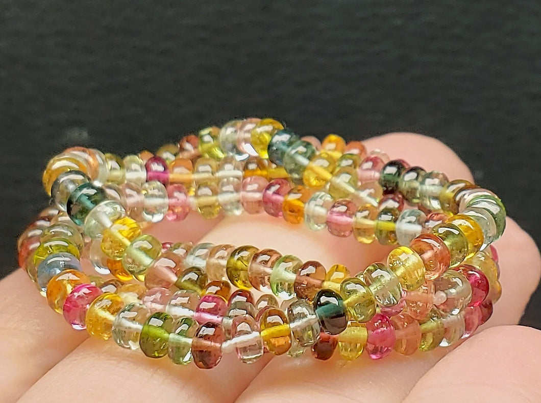 Multi Tourmaline EO+ 3.6-4mm 16.5inch