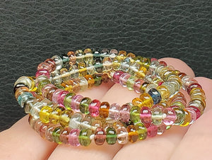 Multi Tourmaline EO+ 4+mm 16.75inch
