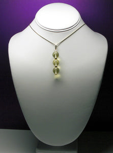 Yellow Andara Crystal Pendant with Gold (3 x 10mm)