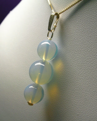 Opalescence Andara Crystal Pendant (2 x 10mm & 1 x 12mm)