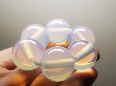 Opalescent - Clear Andara Crystal JUMBO Healing/Meditation Ring