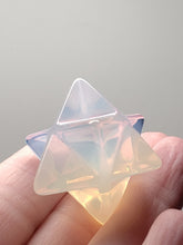 Load image into Gallery viewer, Opalescent Andara Crystal Merkaba 25mm