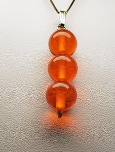 Orange Andara Crystal Pendant (3 x 12mm)