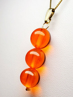 Orange Andara Crystal Pendant (3 x 12mm)