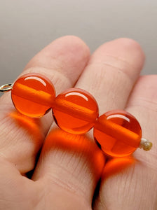 Orange Andara Crystal Pendant (3 x 12mm)
