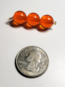 Orange Andara Crystal Pendant (3 x 12mm)
