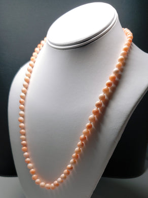 Pink Coral / Angel Skin Coral/ Noble Class EO++ 6-7.3mm 23inch