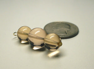Peach Andara Crystal Pendant (2 x 10mm & 1 x 12mm)