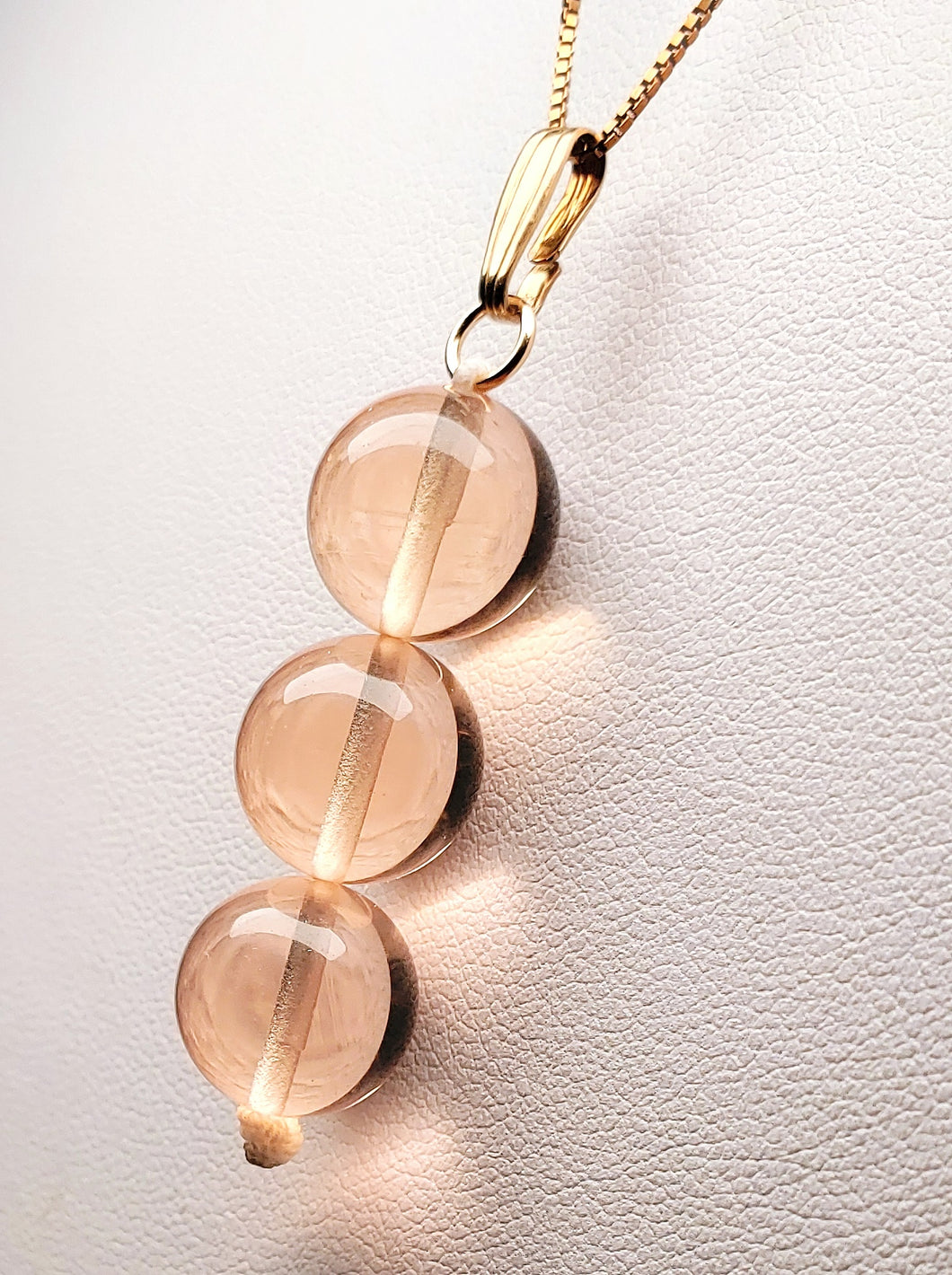 Peach Andara Crystal Pendant (3 x 12mm)