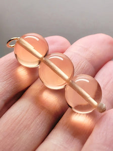 Peach Andara Crystal Pendant (3 x 12mm)