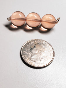 Peach Andara Crystal Pendant (3 x 12mm)