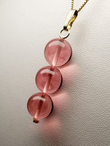 Peach Pink Andara Crystal Pendant (3 x 12mm)