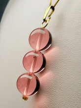 Load image into Gallery viewer, Peach Pink Andara Crystal Pendant (3 x 12mm)
